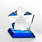View larger image of Blue Luminary Crystal Award - Star